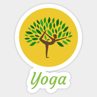 All I Need Is Love And Yoga And A Dog Sticker